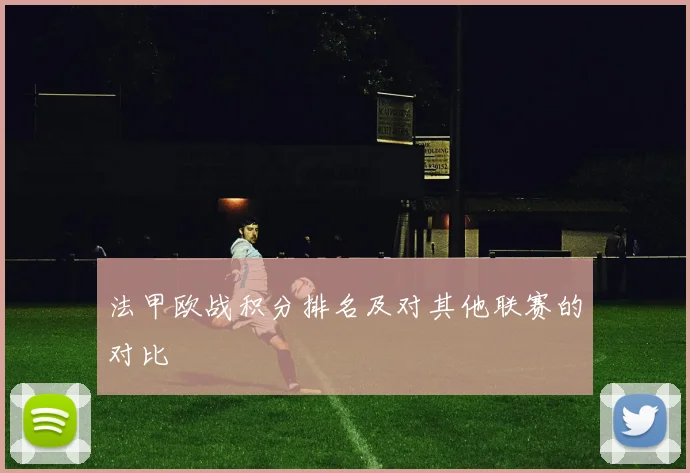 法甲欧战积分排名及对其他联赛的对比